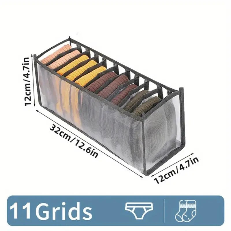 7 Grids Foldable Drawer Dividers Cloth Organizers