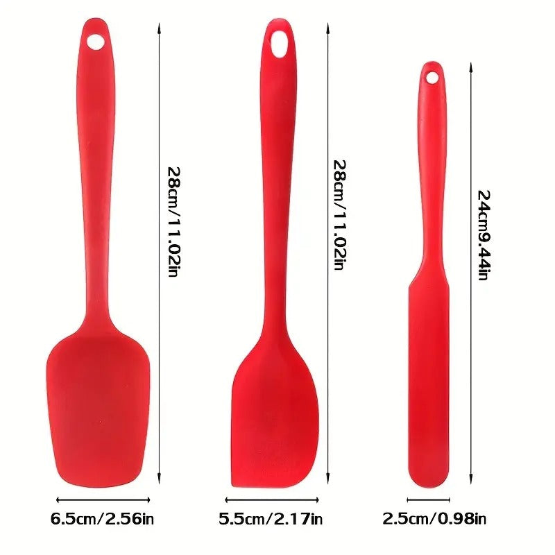 6 PIS Silicone Kitchen Spatula (Red)