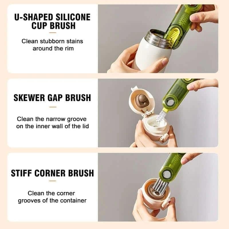 3 in 1 Multifunctional Bottle Cleaning Brush for Bottle Cap
