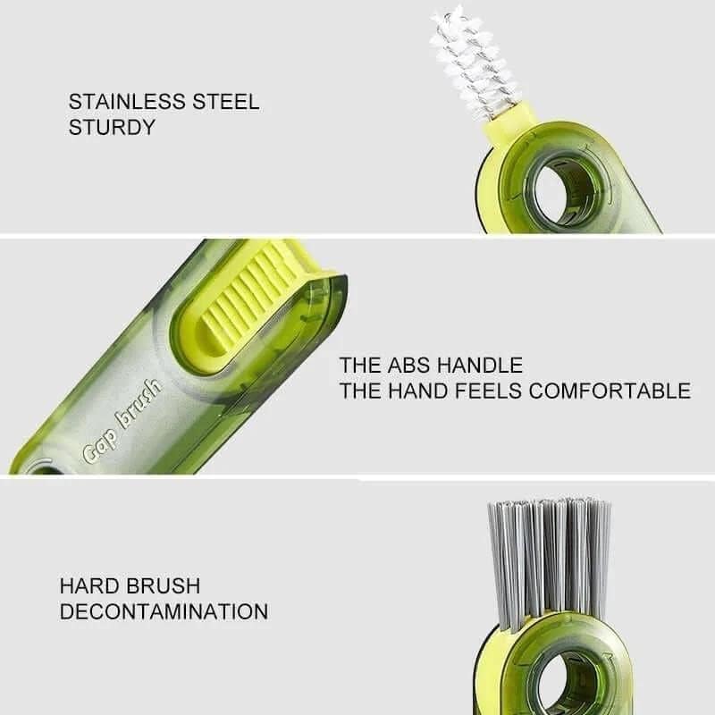 3 in 1 Multifunctional Bottle Cleaning Brush for Bottle Cap