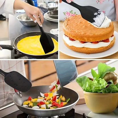 6 PIS Silicone Kitchen Spatula (Black)