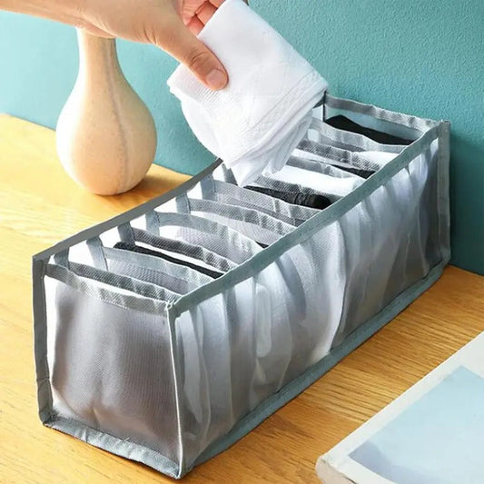 7 Grids Foldable Drawer Dividers Cloth Organizers
